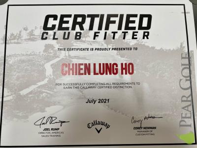 Callaway certified fitter training/Callaway 訂製師證照！