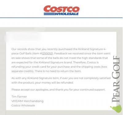 Costco Kirkland 4層球出糗了！剖析&觀點/Costco issues refund for Kirkland 4pc ball！